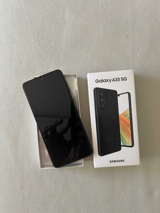 Samsung Galaxy A33 5G 128GB Preto – Como Novo, c/ Película – 145€