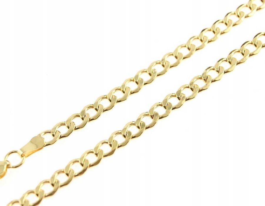 Złoty ŁAŃCUSZEK PANCERKA złoto pr.585 55 cm NA PREZENT