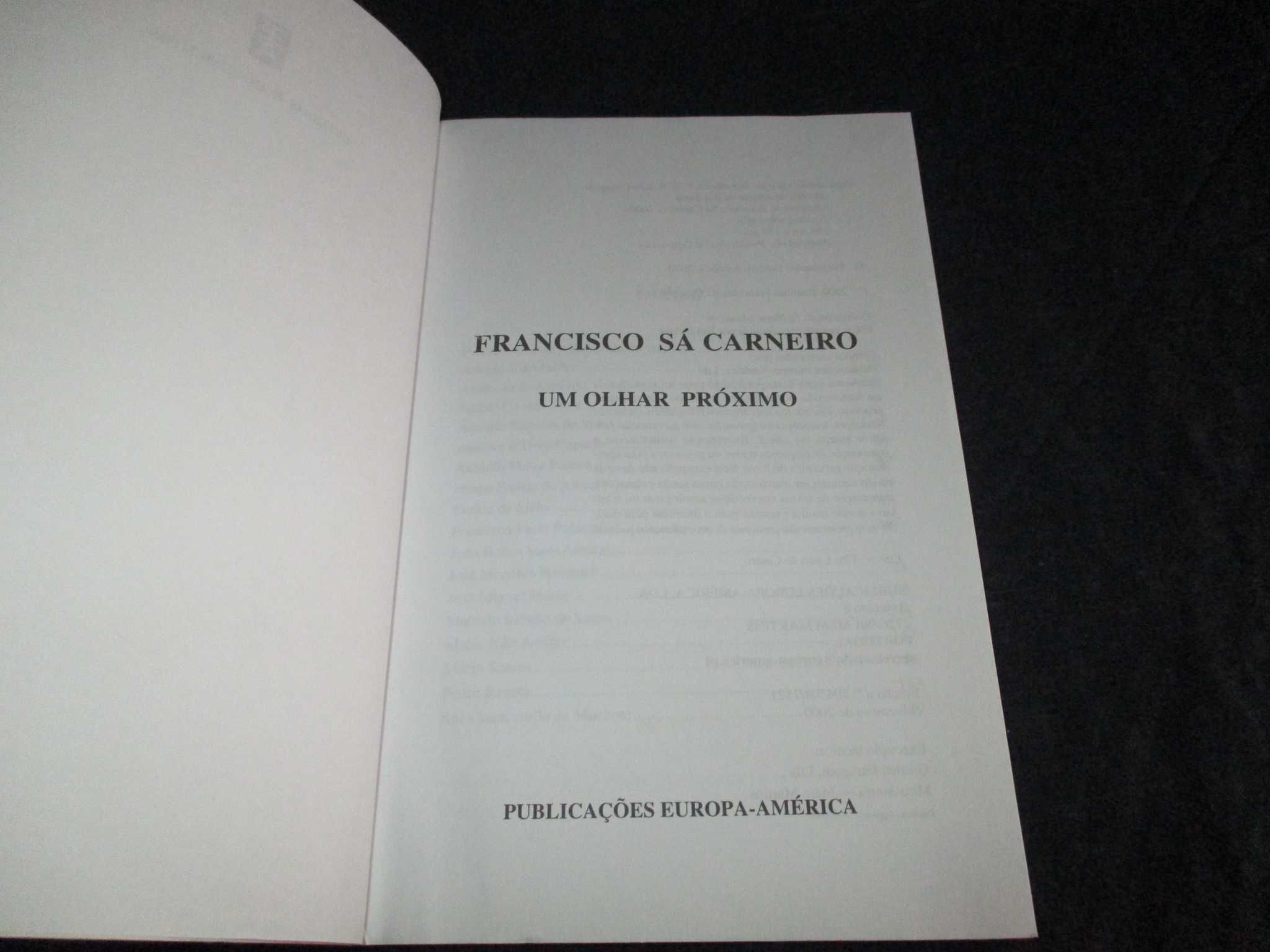 Livro Francisco Sá Carneiro Um olhar próximo