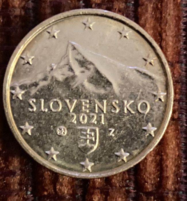 2 cêntimos de 2021 da Eslováquia
