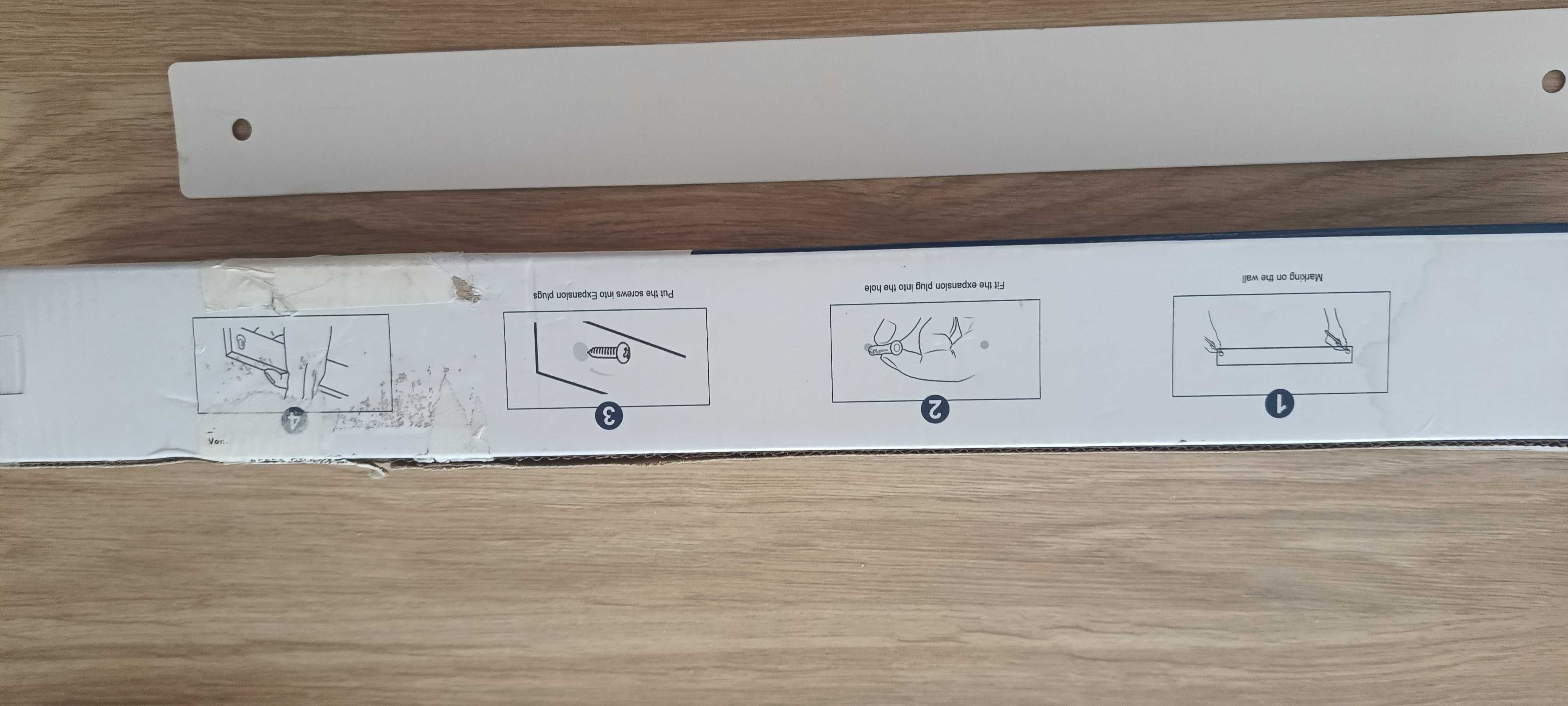 Listwa magnetyczna na noże czarna 40 cm