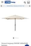 Nowy parasol Jysk kwadrat kolor beżowy