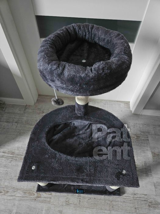 Drapak dla kota domek słupek do drapania legowisko kot dom 3 poziomy