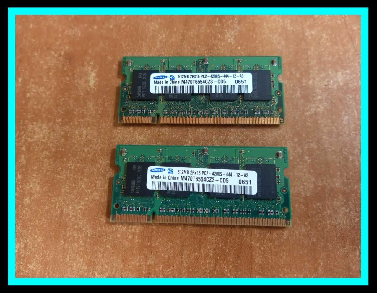 Pamięć Samsung 2x512 MB M470T6554CZ3-CD5 DDR2 PC2-4200S