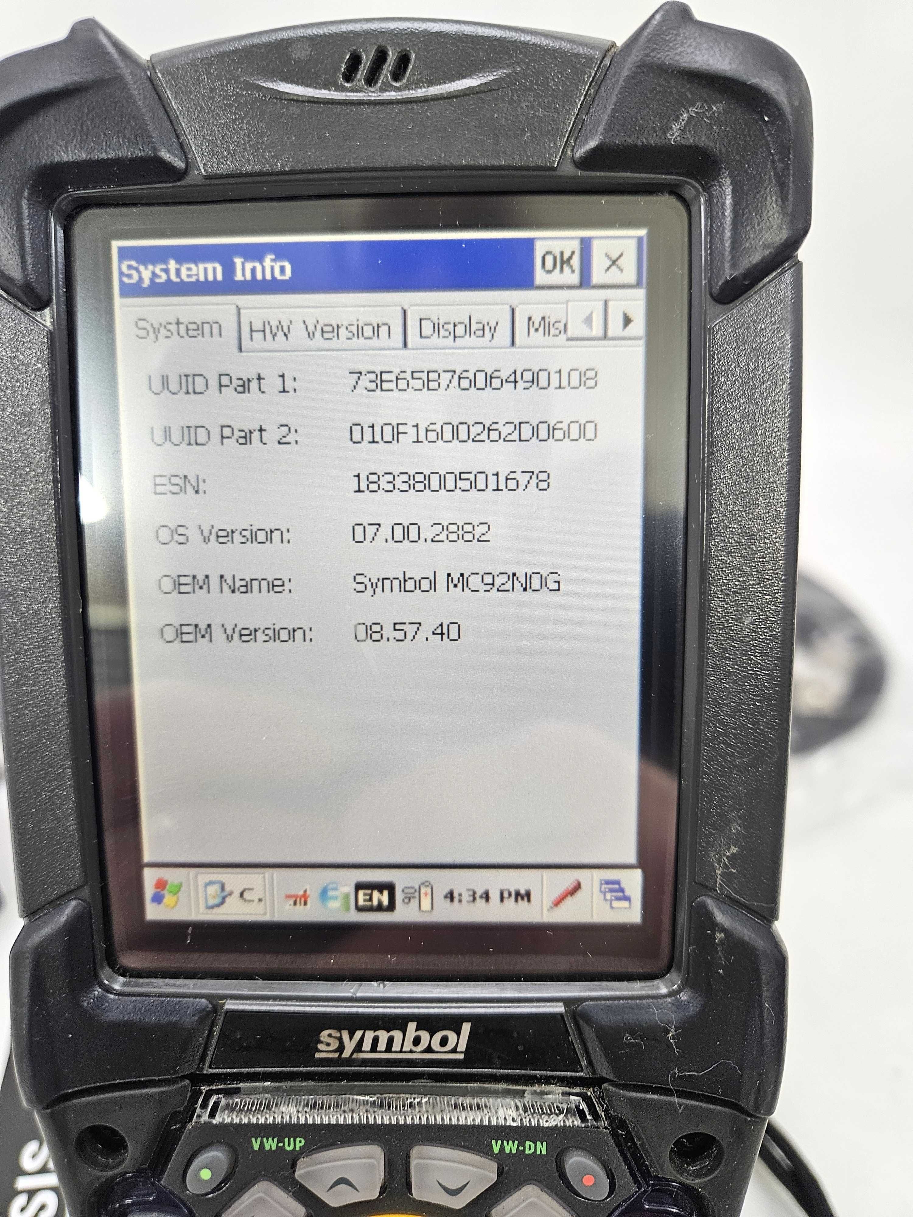 Zebra MC92N0 термінал збору даних 1D ТСД CE7 MC9200 захищений