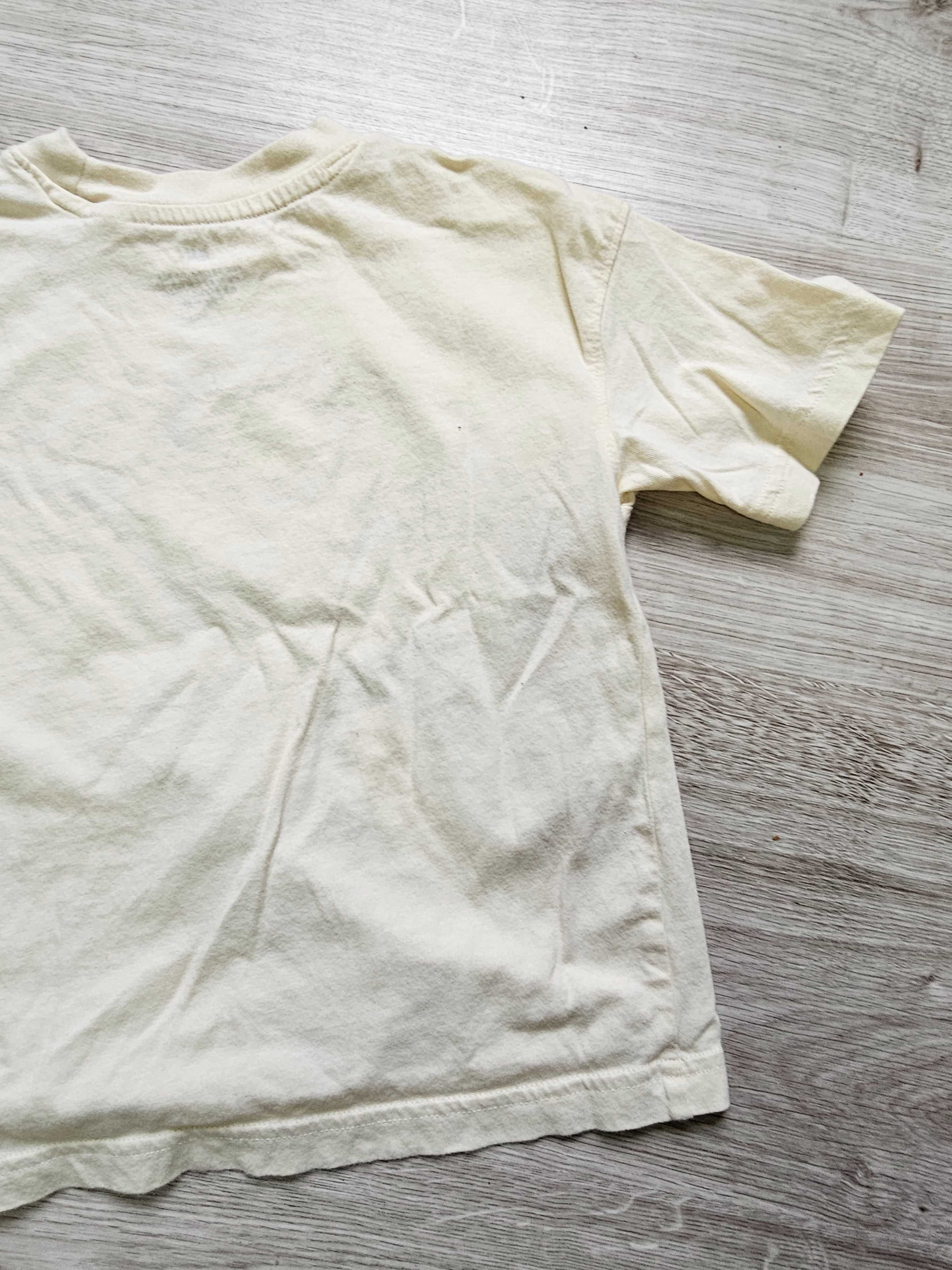 Tshirt kremowy z halkiem h&m