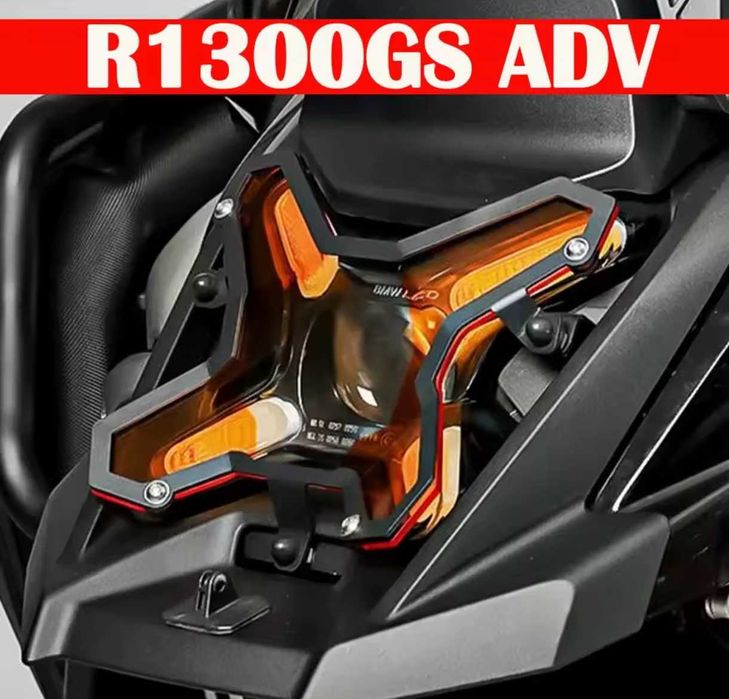 Proteção/grelha de farol em acrilico bmw R1300 GS