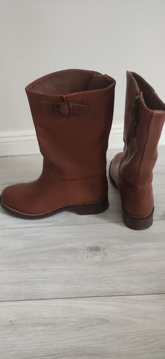 Buty skórzane Massimo Dutti