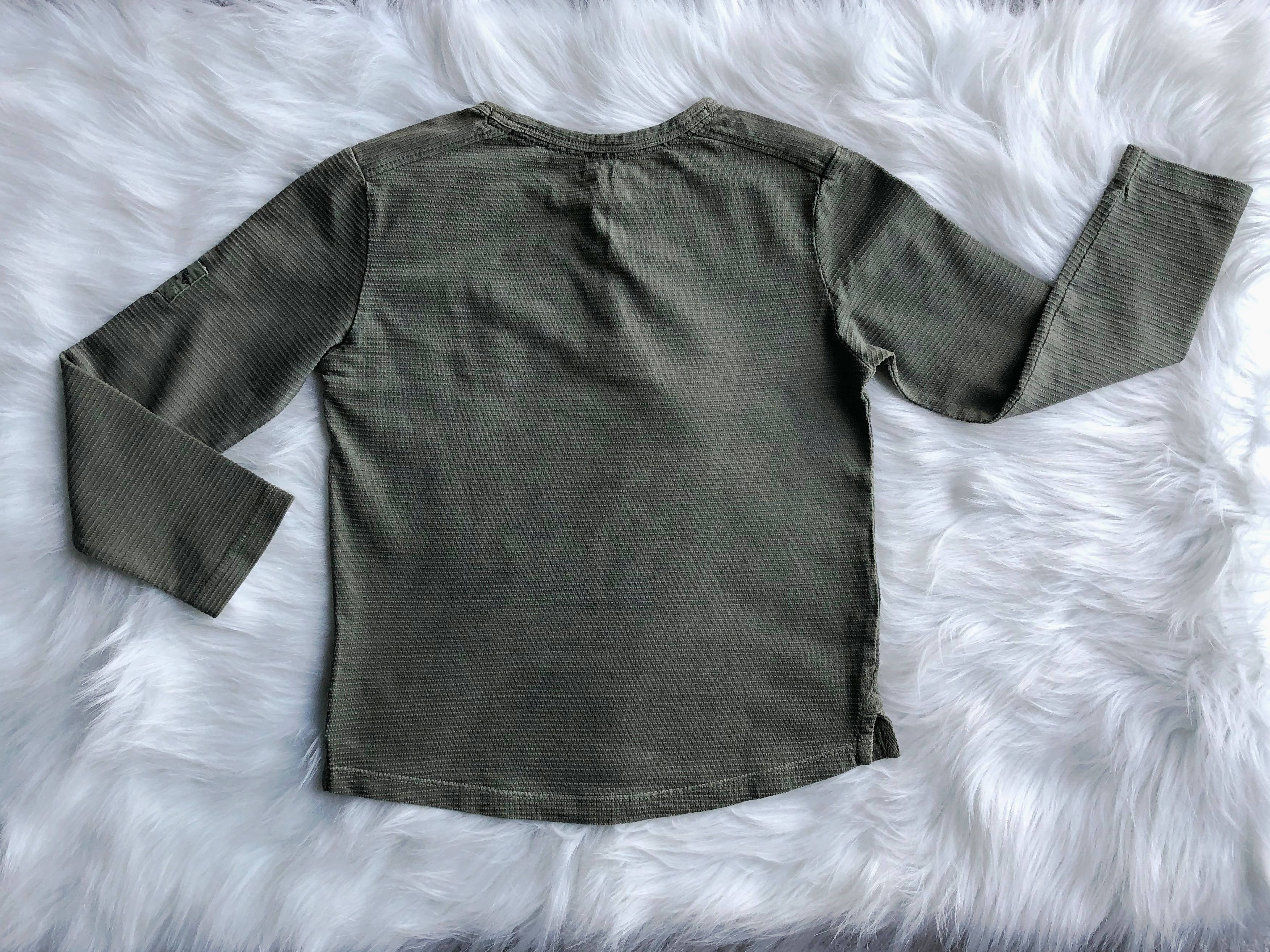 Reserved stylizowany khaki longsleeve bluza rozm. 116