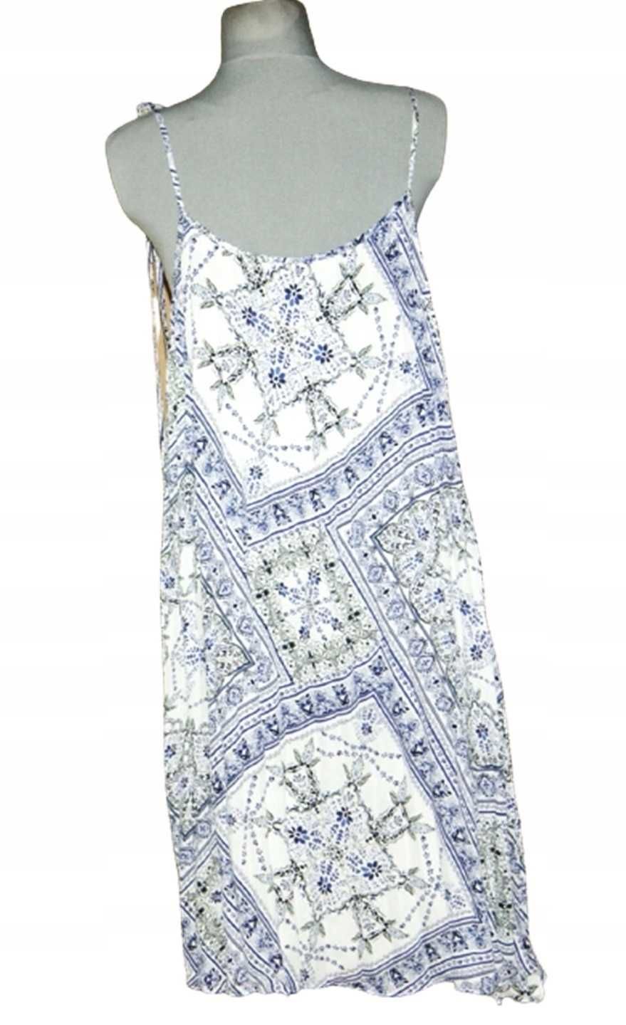 H&M plisowana rozkloszowana sukienka rozmiar XL | 188G