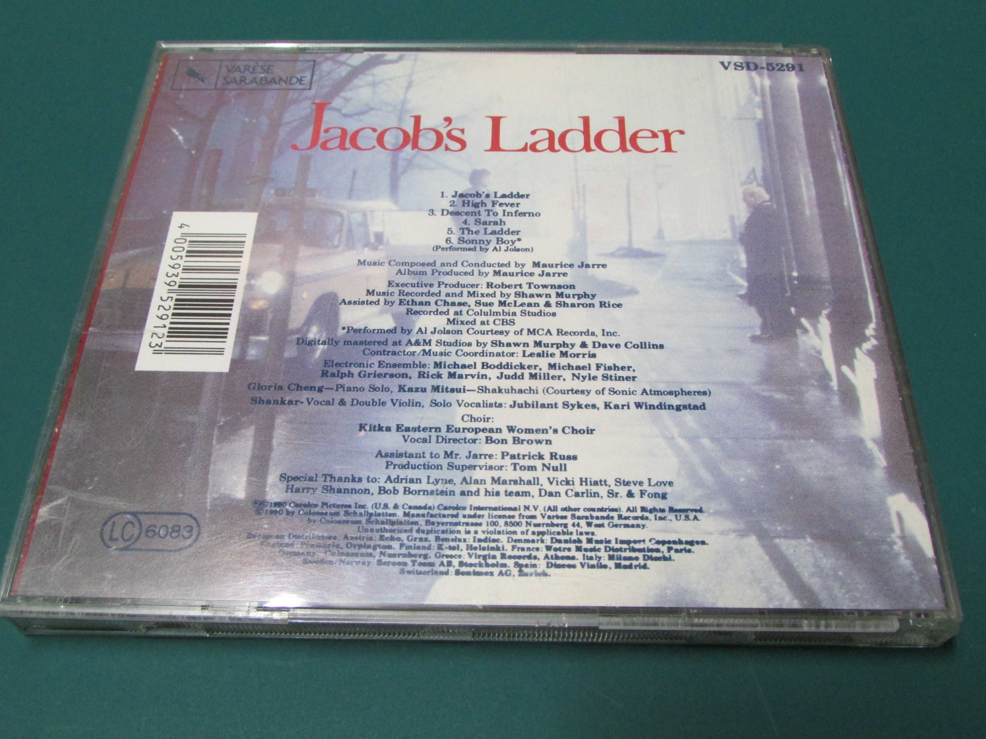 Maurice Jarre - Banda sonora original do filme "Jacob's Ladder" em CD