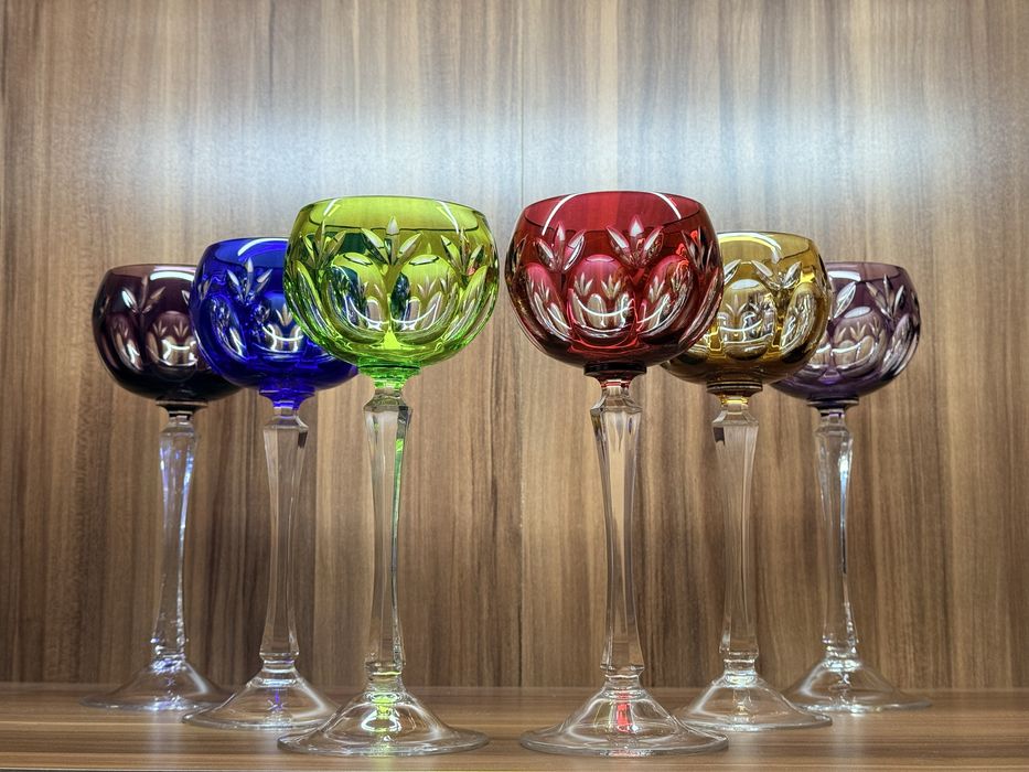 Хрустальные бокалы для вина WMF Cristal Cabinet GDR Германия