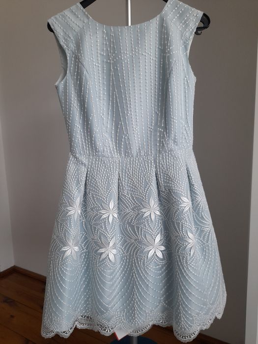 Sukienka na wesele błękitna