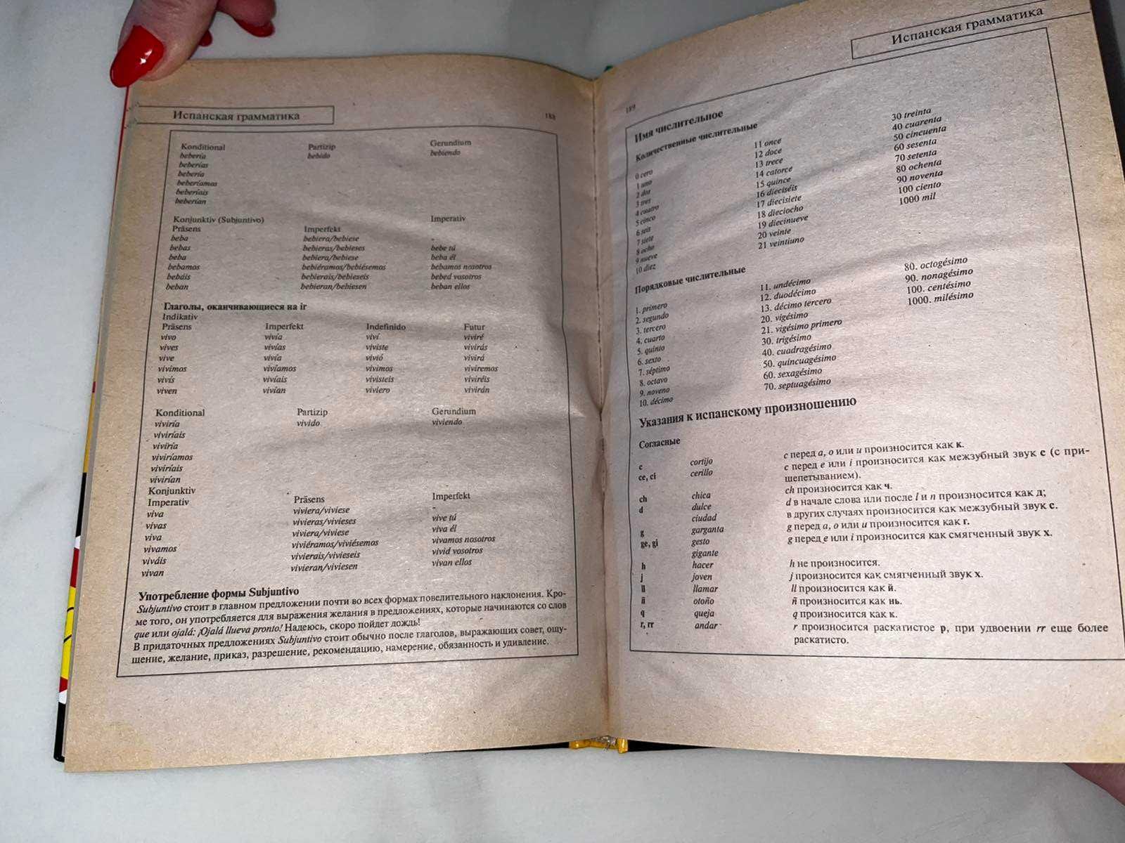 Cловарь-разговорник на 6 языках англ, русс, нем, франц, испан, итал.