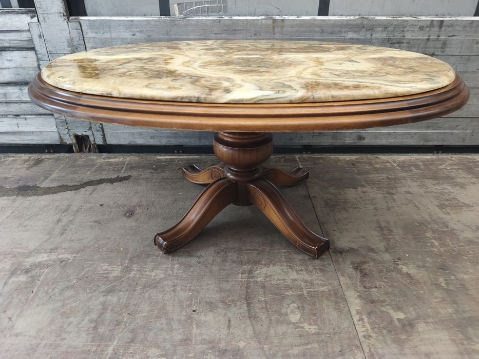 Ława dębowa marmur