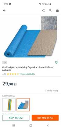 Podkład pod wykładzinę 10 mm na frizelinie