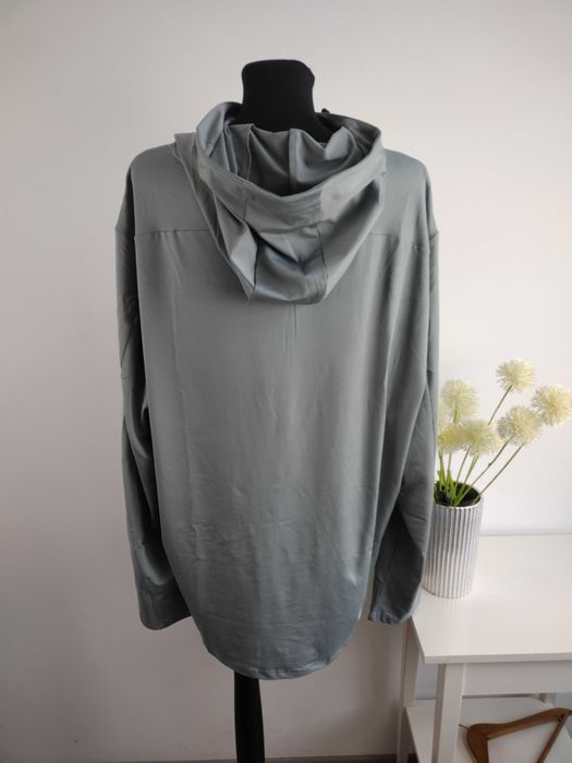 Bluza męska Jmierr z kapturem XXL 3XL – sportowa, jasnozielona / szara