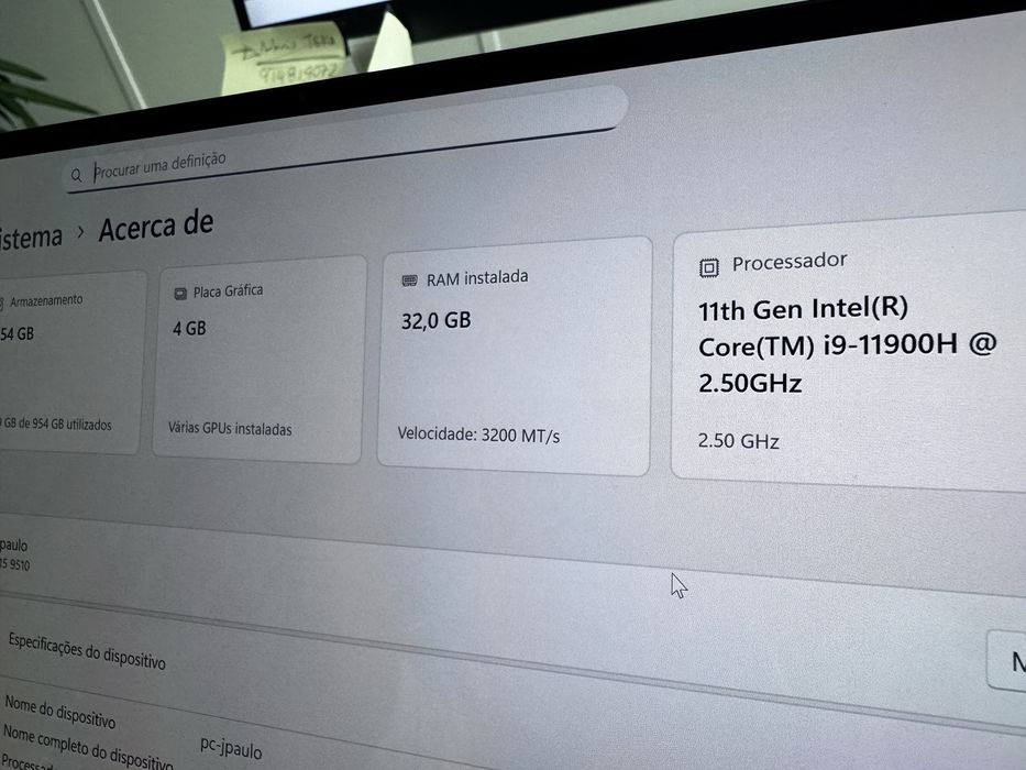 Portátil premium DELL XPS 15 9510 i9