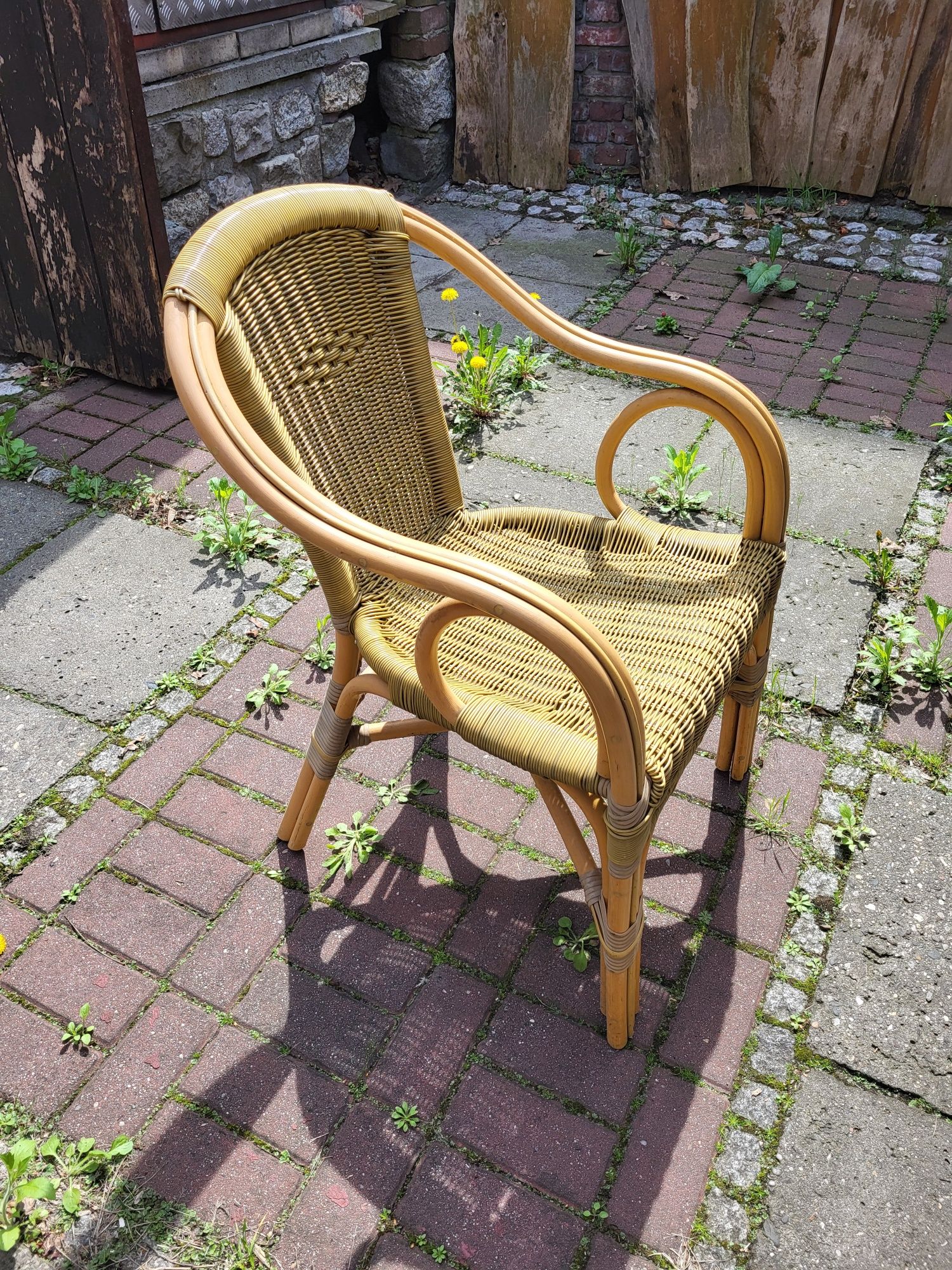 Fotel ogrodowy, krzesło,  rattan, technorattan