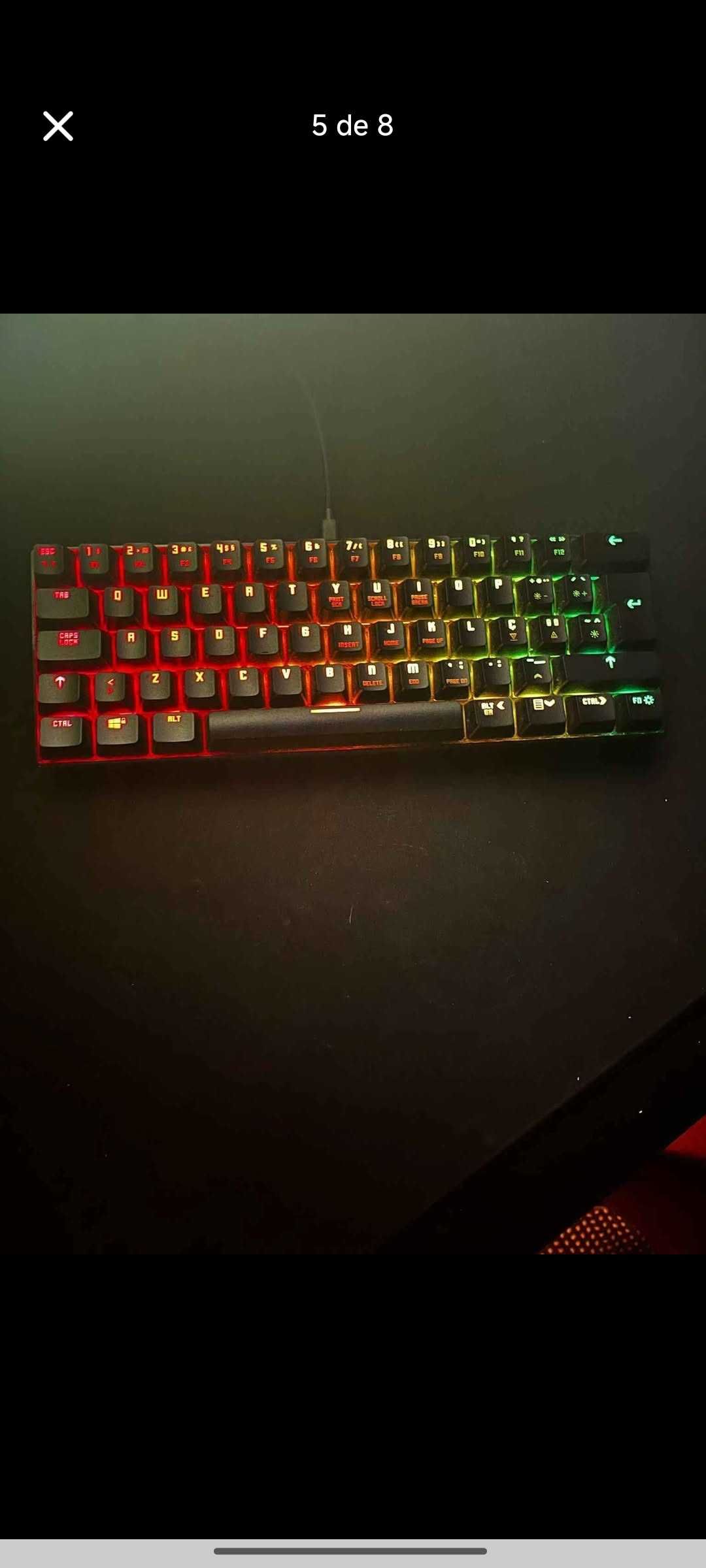 PC gaming com todos os periféricos