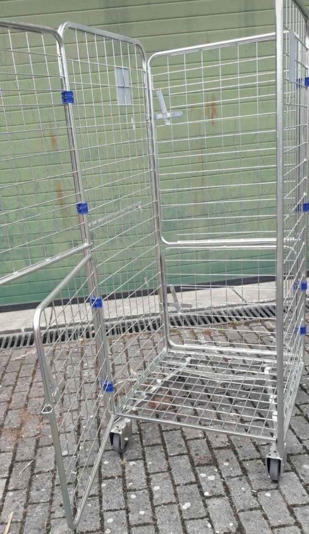 Carrinho tipo supermercado para armazém arrumação logística oficina
