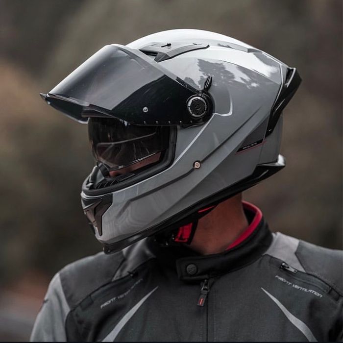 Шолом мото MT helmets braker sv шлем інтеграл іспанський сірий Grey
