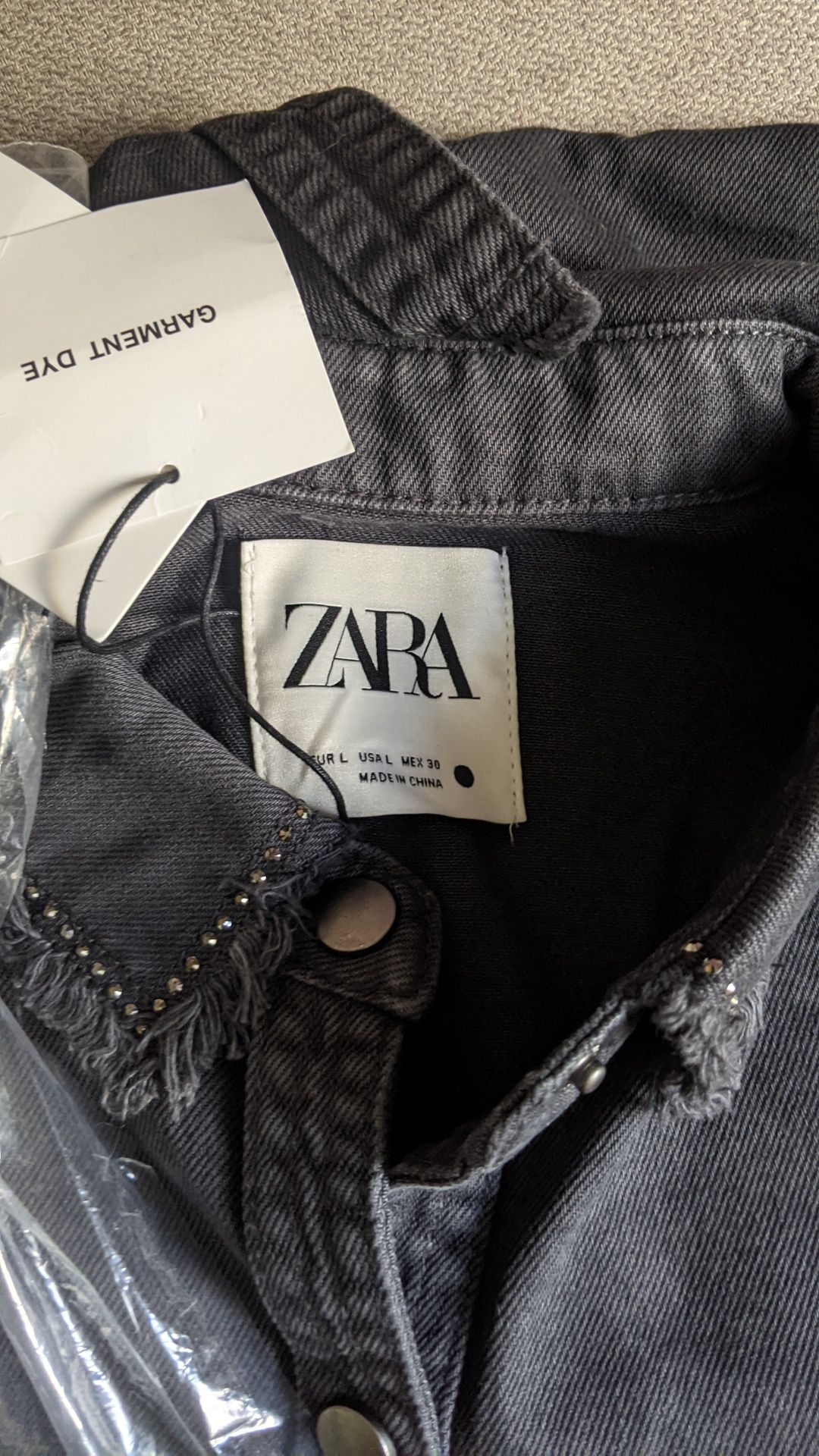 Джинсова Куртка/сорочка Zara (оверсайз)