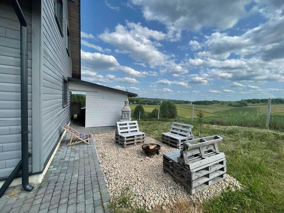 Całoroczny dom nad jeziorem, bania, jacuzzi, własna linia brzegowa