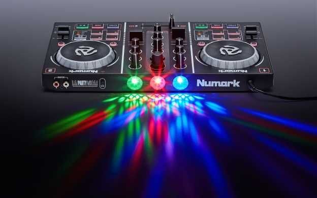 URGENTE!! Controladora DJ Numark Party Mix – Compacta, com luzes LED |