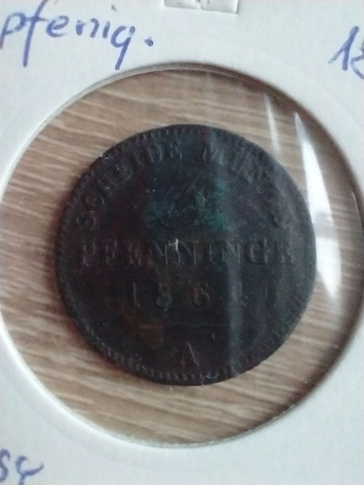 3 pfennig z 1864 roku