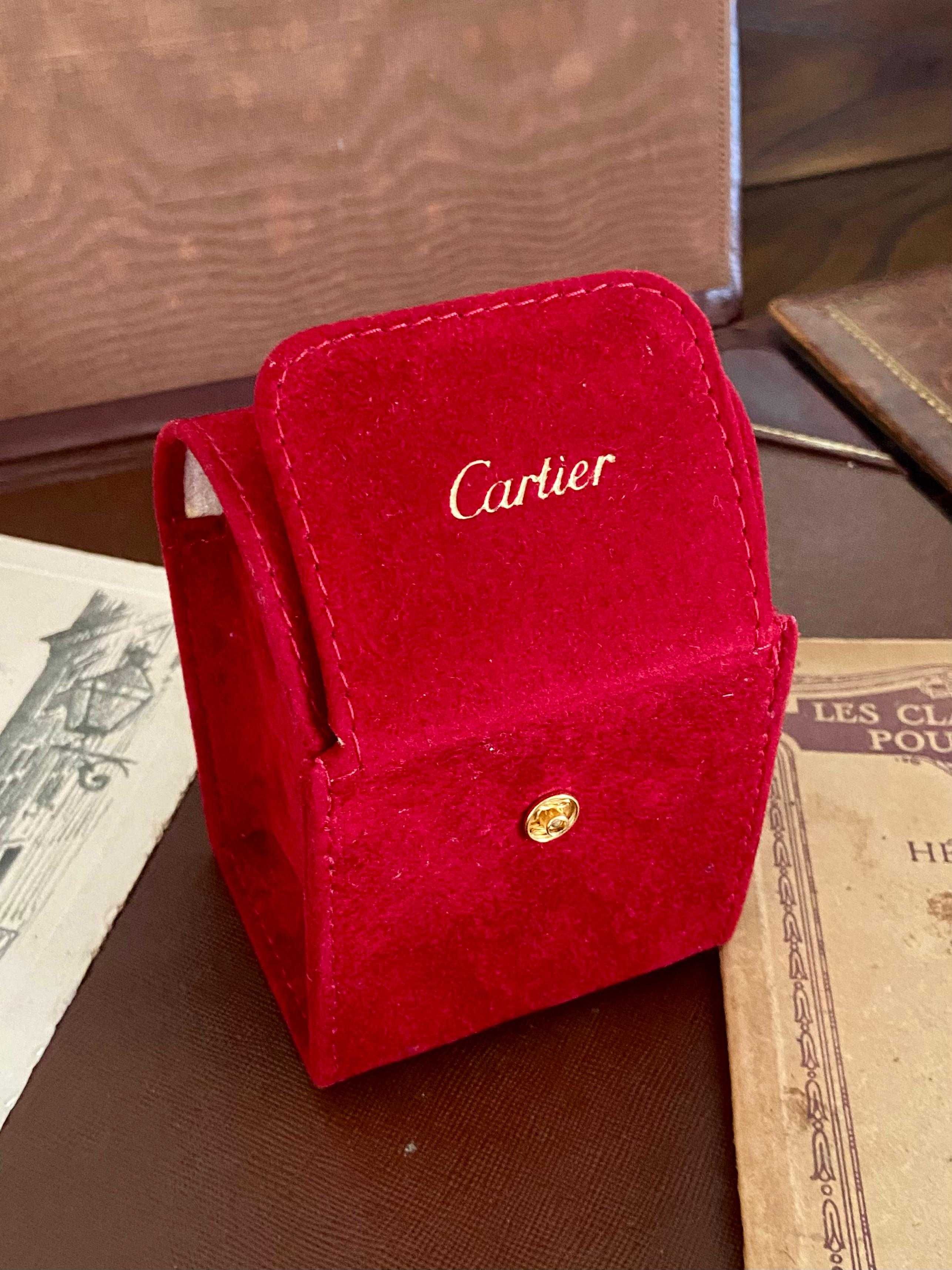 Caixa Cartier De Relógios Para Viagem em Veludo