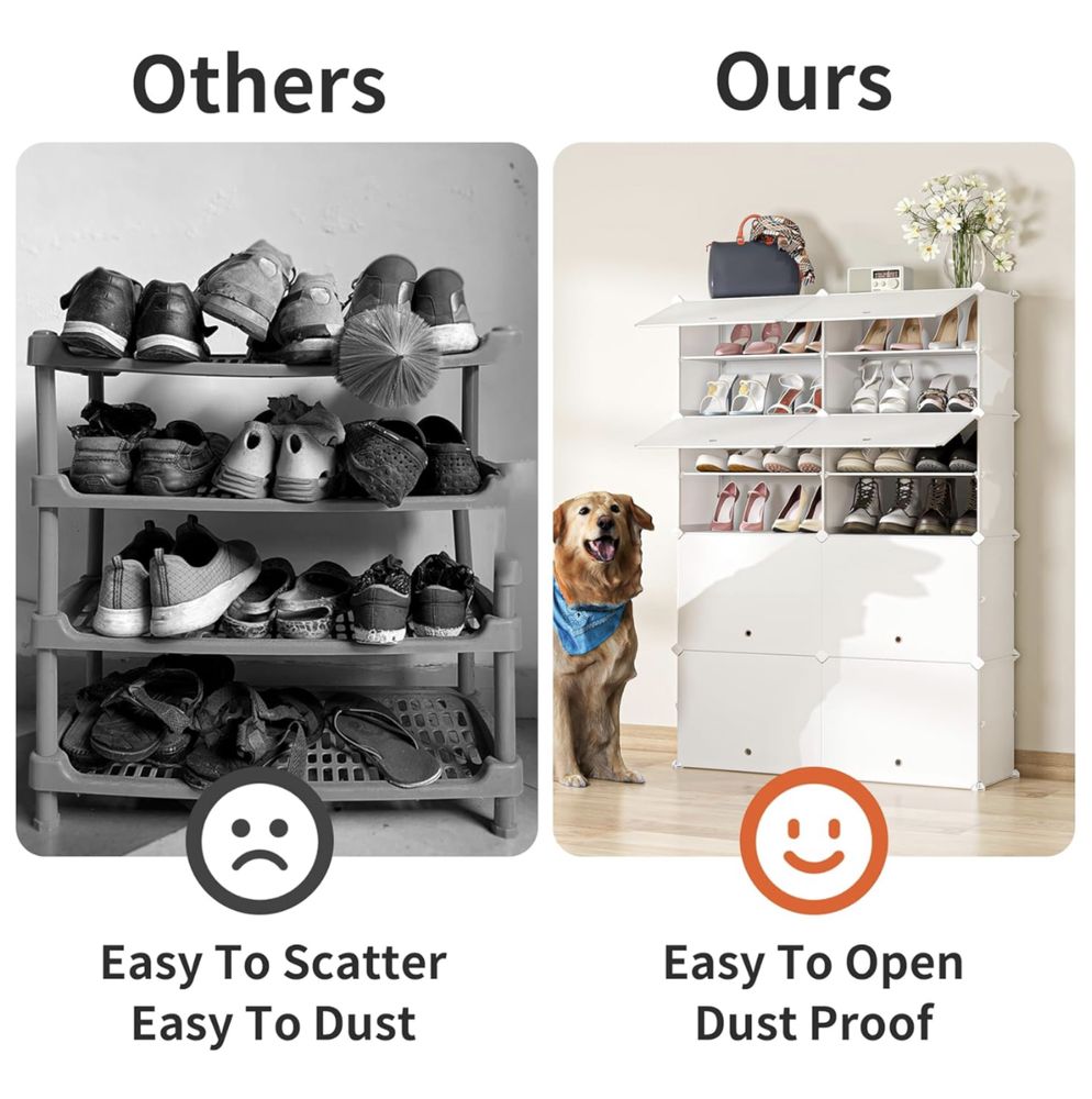 Nowa szafka, regał, plastikowy modulowy organizer na buty, 24 pary!