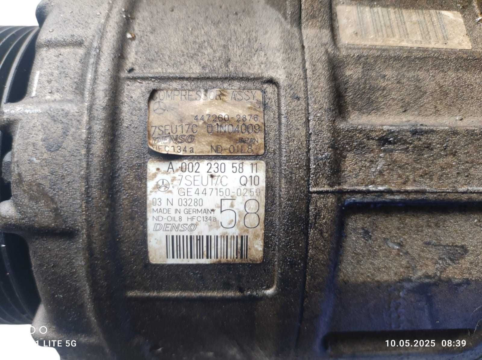 Kompresor sprężarka klimatyzacji Mercedes W164 W212 W221 3.0 V6 OM642