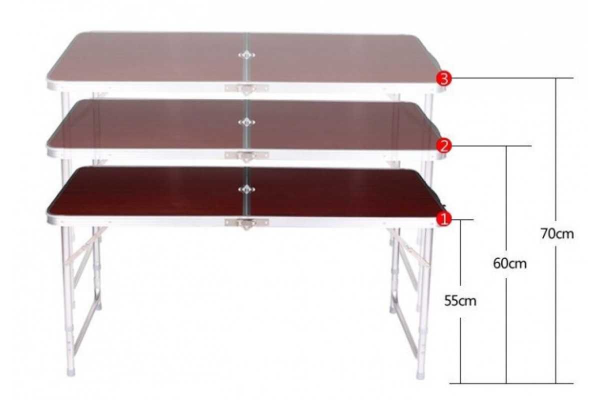 Стол туристический складной чемодан  раскладной для дачи со стульями