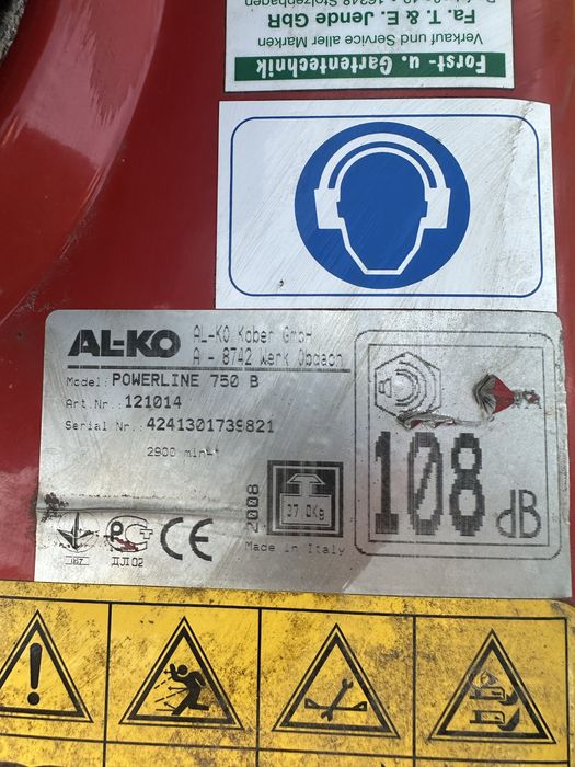 Odkurzcz do lisci alko b750 z 2008r