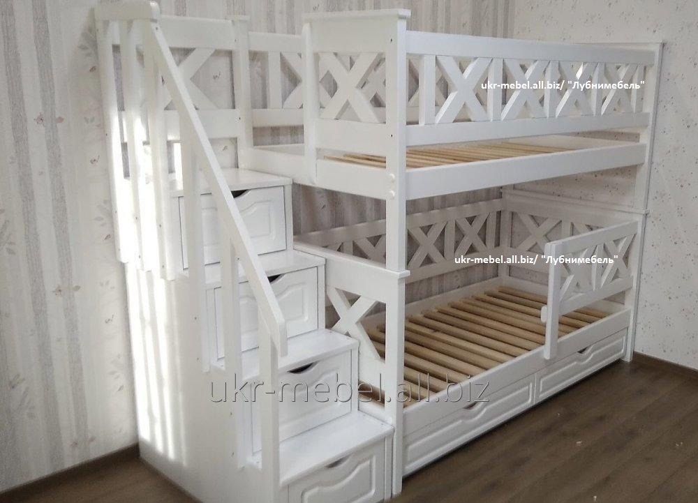 Двухъярусная деревянная кровать Оскар, двоповерхове ліжко, виробник