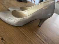 Buty damskie srebrne