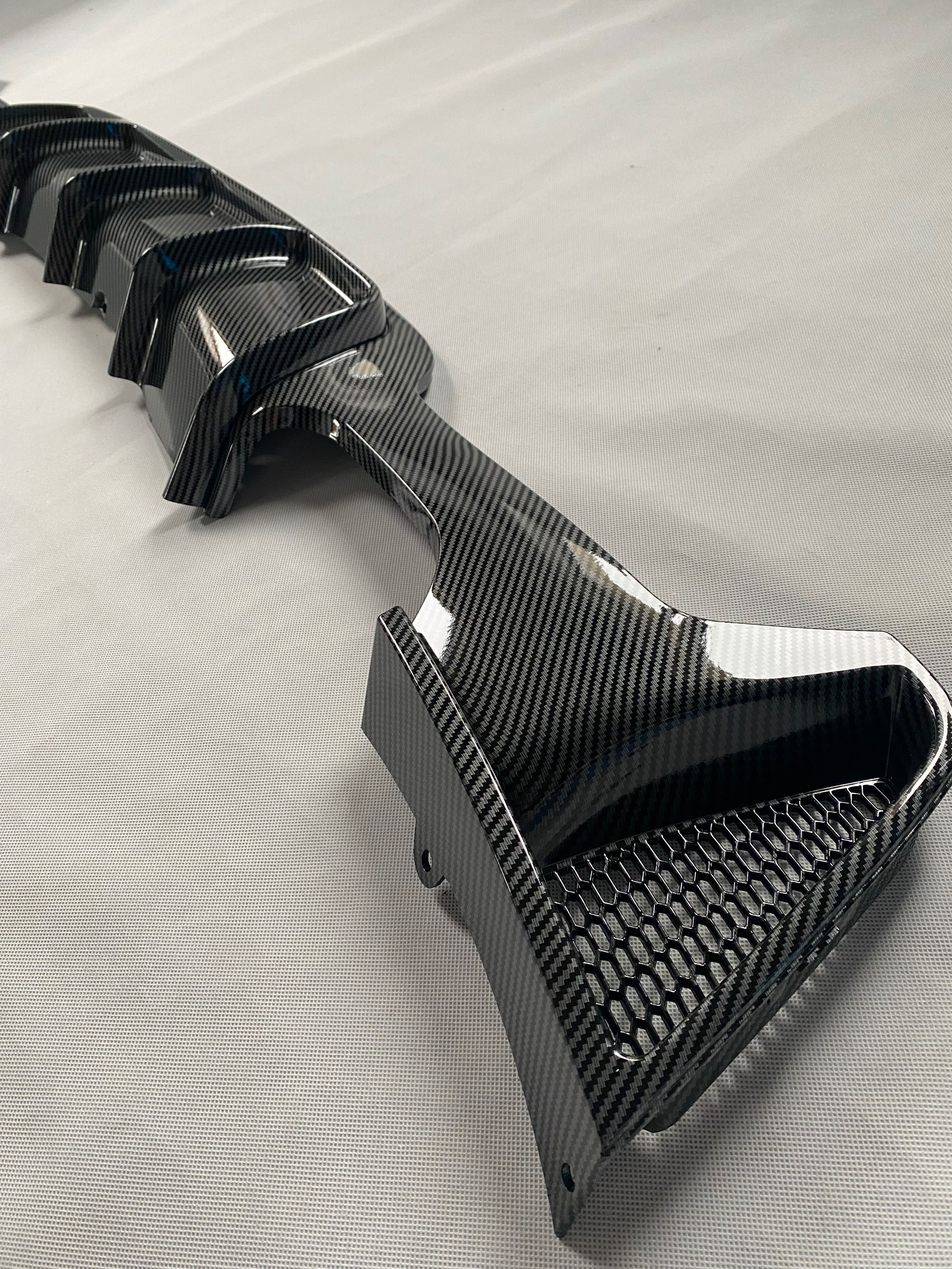 Dyfuzor Dokładka Spoiler BMW F32 F33 F36 CZARNY POŁYSK / CARBON