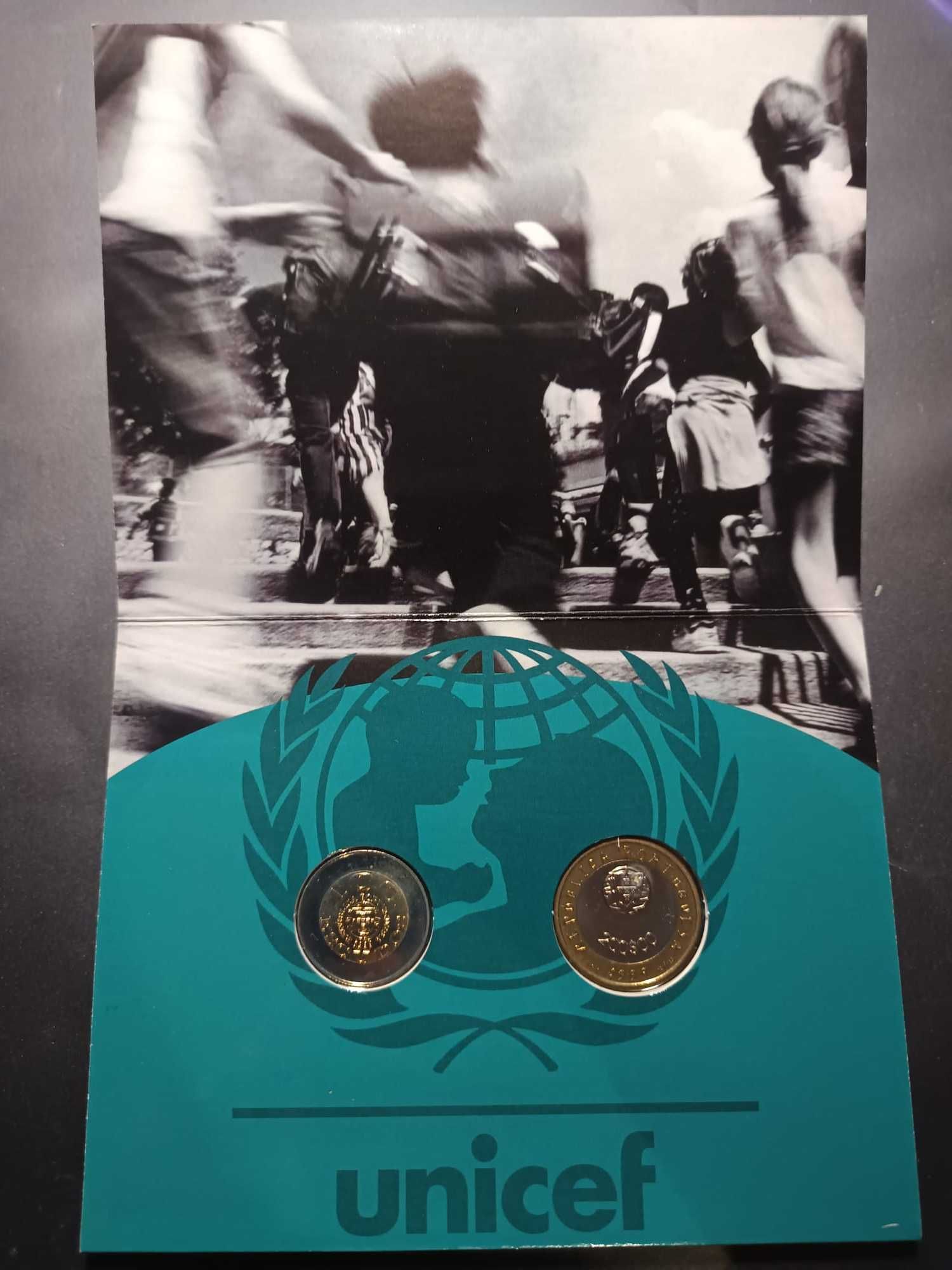 1999 – BNC – Série anual de moedas correntes (50 Anos da UNICEF)