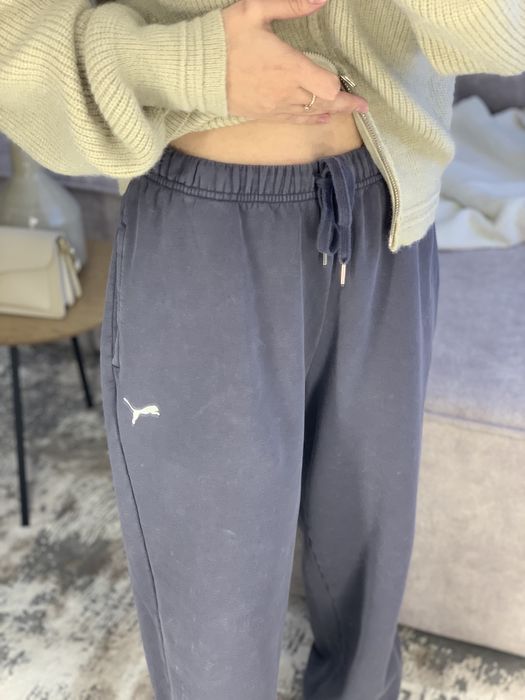Графітові сірі витерті джоггери puma washed спортивні штани