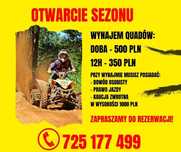 Wynajem wypozyczalnia quad ATV 4x4 sport wyprawy imprezy