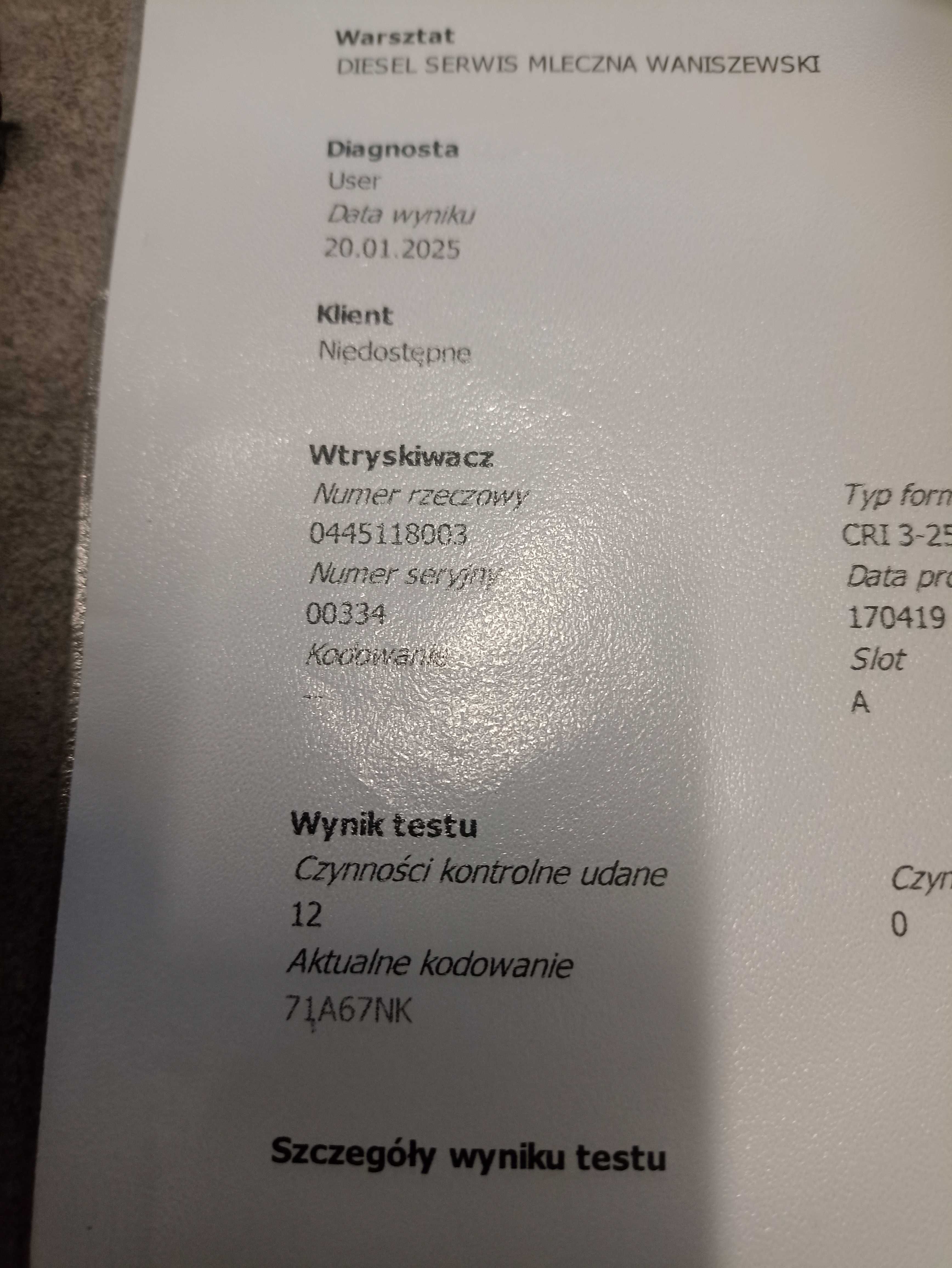 Sprawdzone wtryski Passat Arteon 2.0BiTDI   CUAA