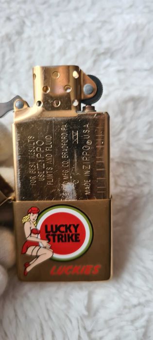 Zapalniczka Zippo Brass Lucky Strike 1999r