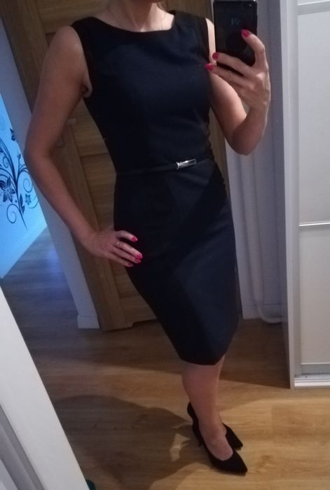 Elegancka sukienka wizytowa, do pracy, rozm. S