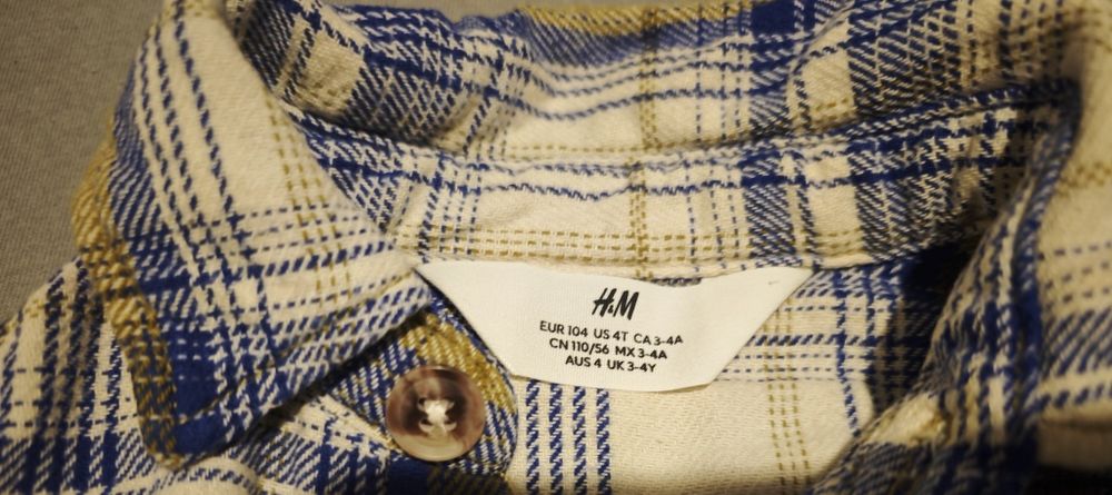 Flanelowa koszula H&M, Rozmiar 104