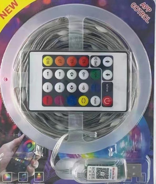 Светодиодная гирлянда 20 м,30 м,управление с телефона,пульта