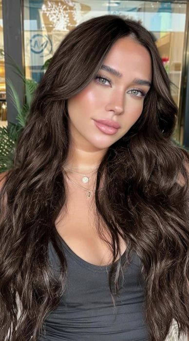 Barsdar Doczepy ciemnobrązowe włosów 6 szt