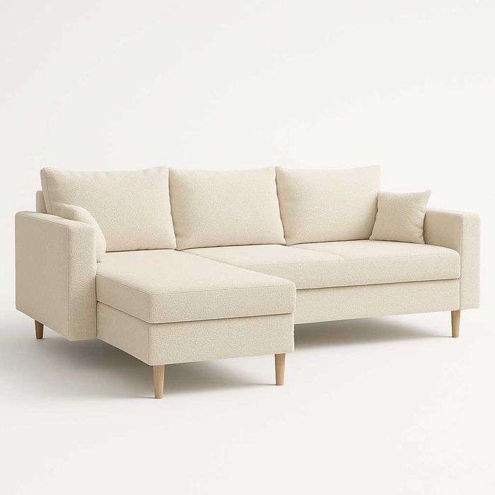 Narożnik Do Salonu IVO Kanapa Sofa Rozkładana 2 Pojemniki Na Pościel