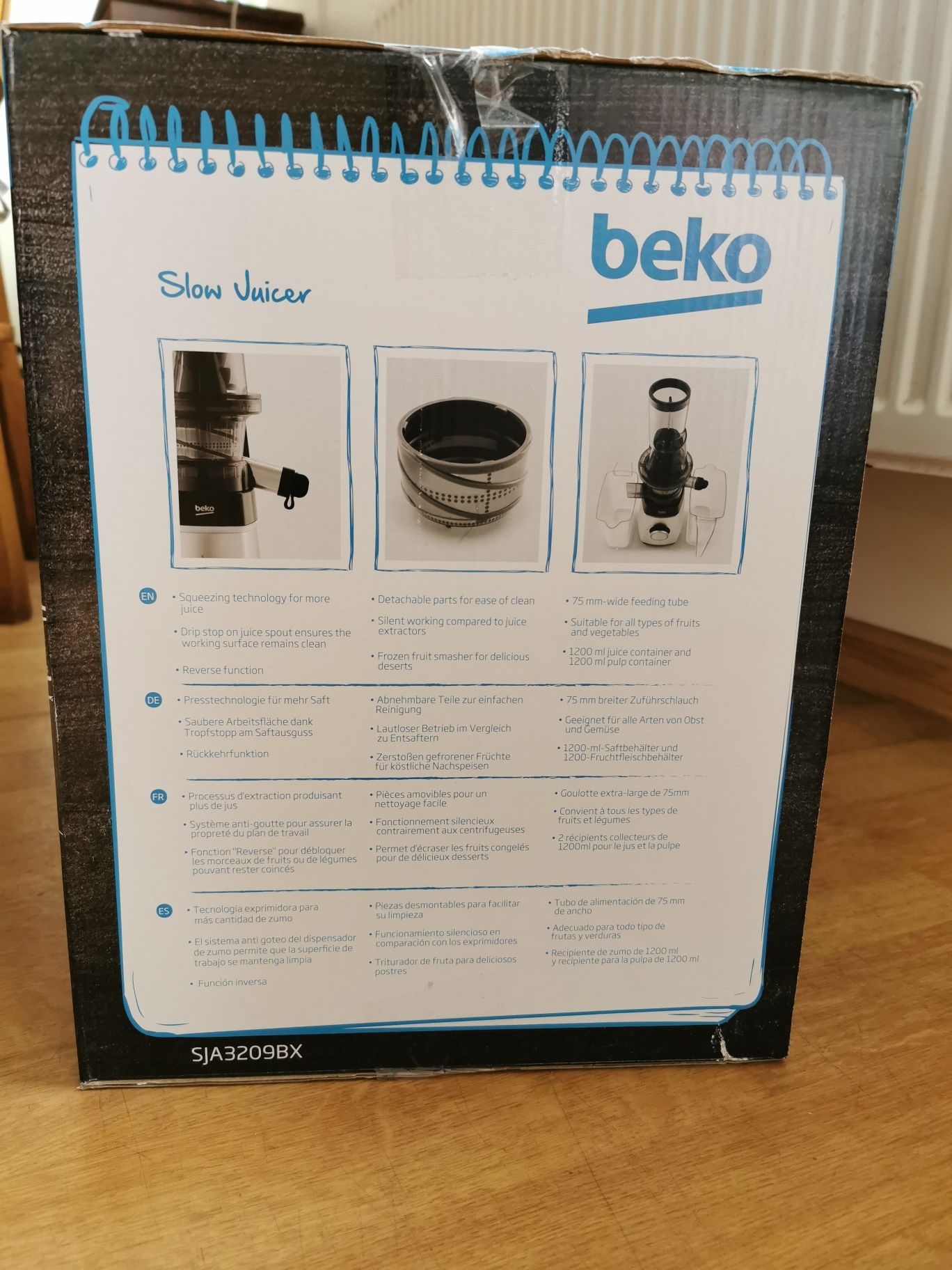 Wyciskarka wolnoobrotowa Beko SJA3209BX