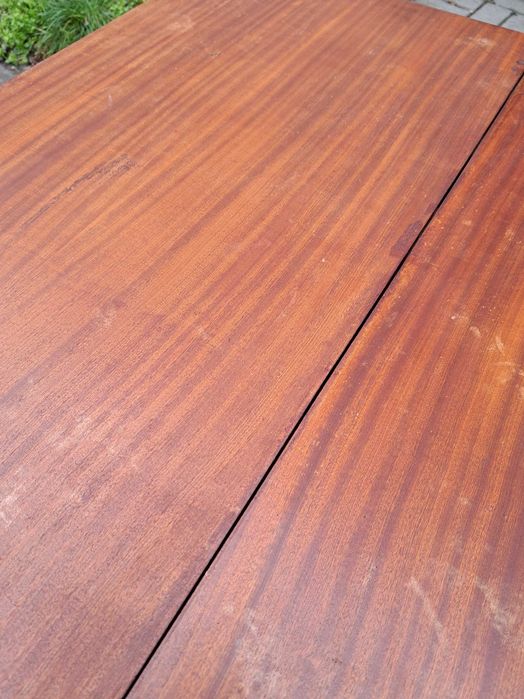 rozkładany stół karciany do renowacji, vintage PRL